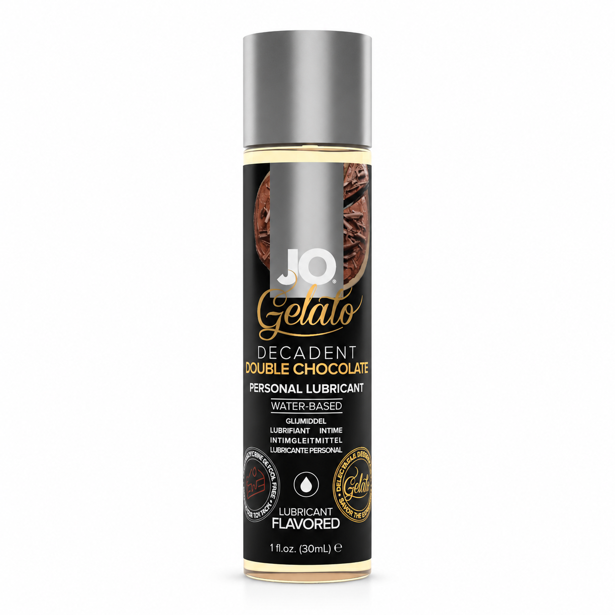 JO Gelato Decadent Double Chocolate Flavored Lubricant 2 Bottles（2 * 1 oz）