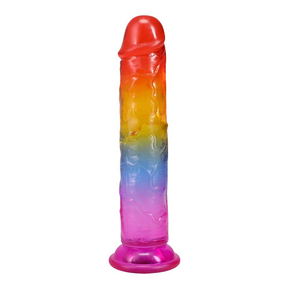 Doc Johnson 7" Jellies Rainbow Dong
