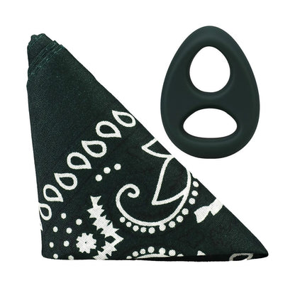 Doc Johnson The Code Silicone C-Ring with Bandana