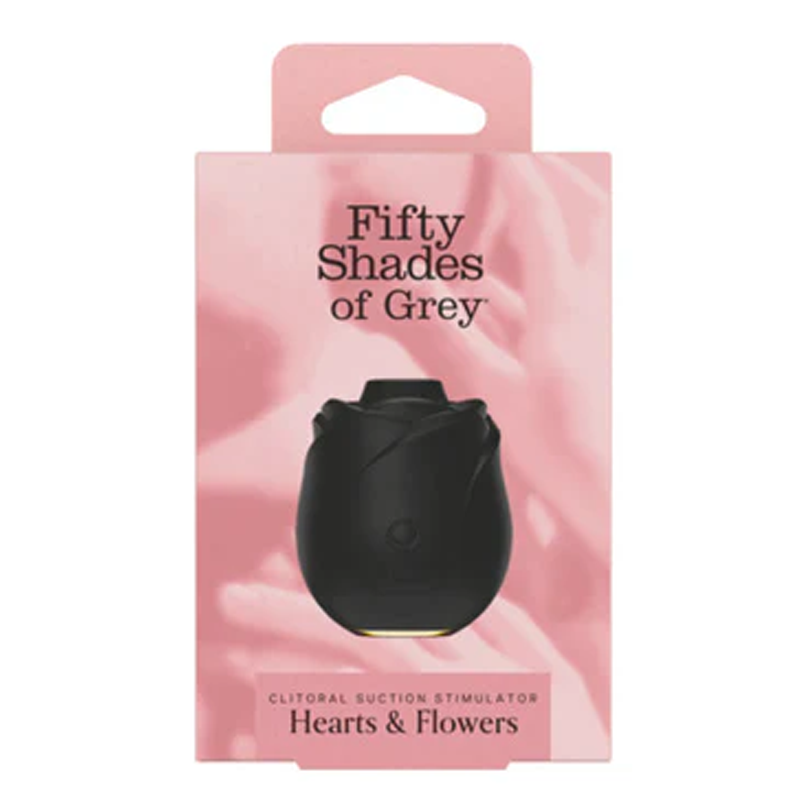 Fifty Shades Black Rose Clitoral Suction Stimulator 2.0