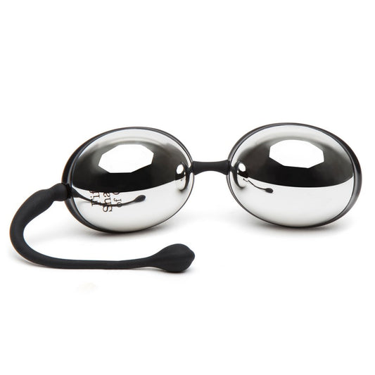 Fifty Shades Inner Goddess Jiggle Balls – Silver Weighted Kegel Balls