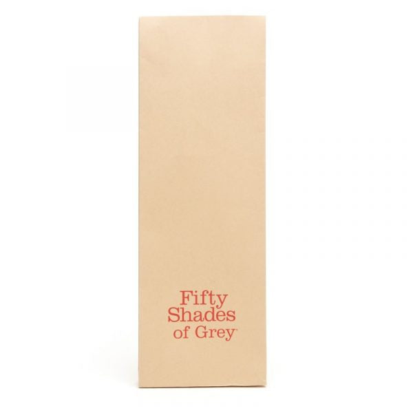 Fifty Shades of Grey Sweet Anticipation Wrist Cuffs in red-black rose pattern with chain