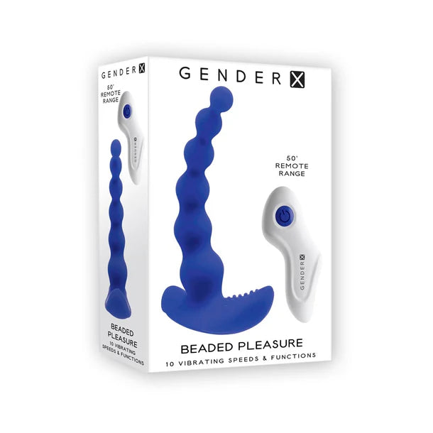 Evolved Gender-X Beaded Vibrator with Remote