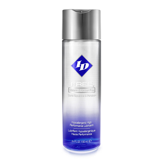 ID Free Lube bottle with clean label design