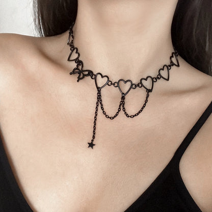 Black Heart Necklace