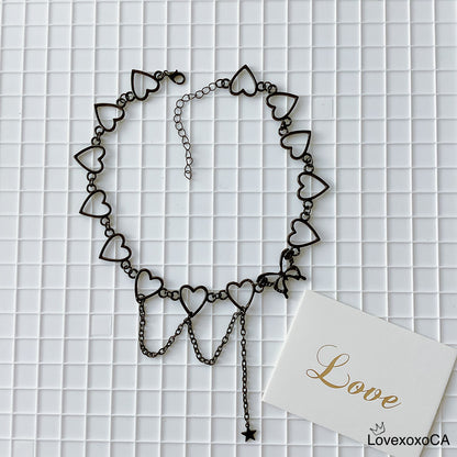 Black Heart Necklace