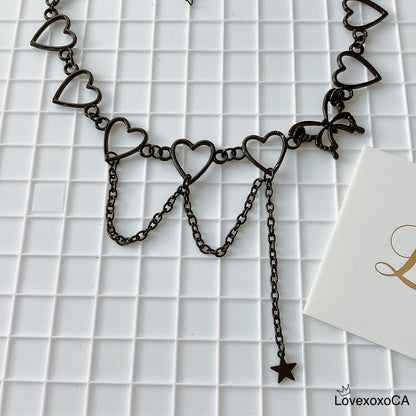 Black Heart Necklace
