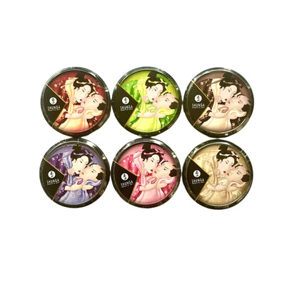 6-Pack Shunga Edible Massage Candle Set – Romantic Scents Travel Collection