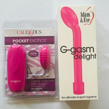 Bundle: Adam & Eve G-Gasm Delight & CalExotics Mini Rocket Vibe
