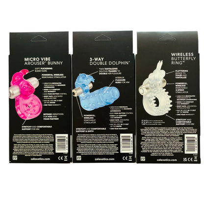 Bunny, Dolphin & Butterfly Vibe Rings by CalExotics