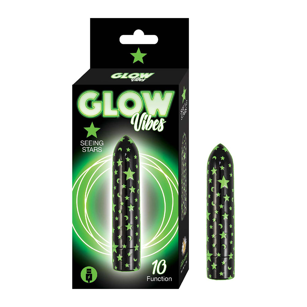 Nasstoys Glow Vibes Seeing Stars – Glow-in-the-Dark Mini Star Vibrator (10 Modes)
