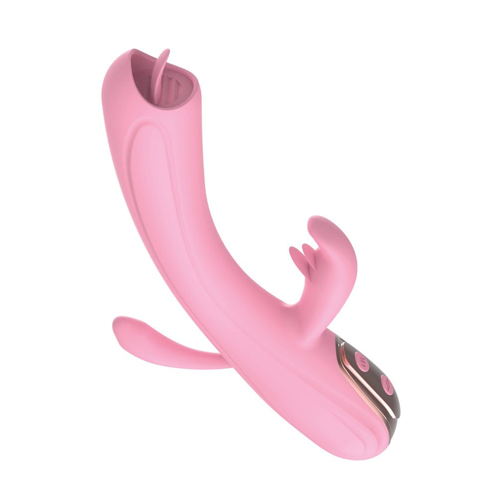 NassToys My Secret Flickering Tongue Vibrator – Triple Stimulation Design