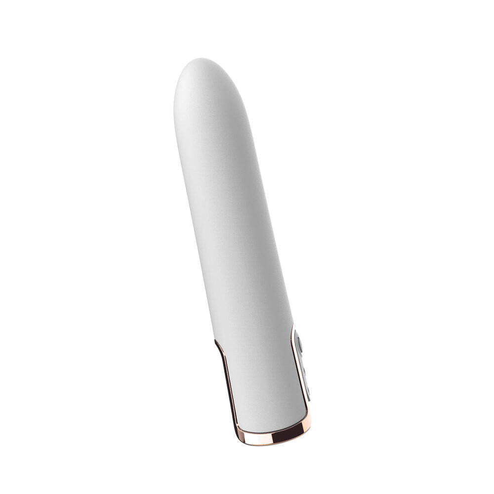 NassToys Gold Glam Bullet compact rechargeable silicone vibrator