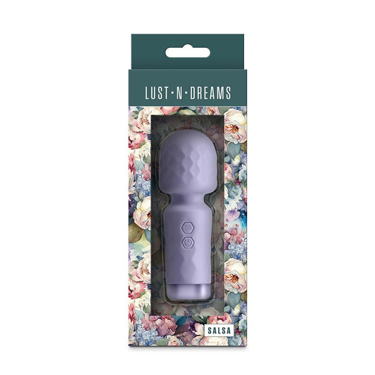 Compact rechargeable vibrating wand made from silicone and ABS