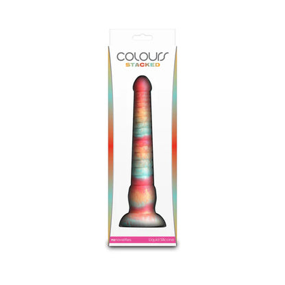 Colours Stacked Dildo 9" - Red/Gold