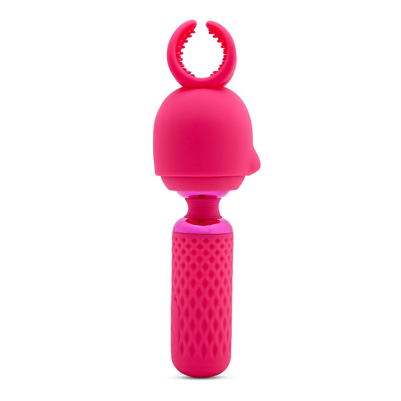 nü Sensuelle Nubii Harlow Wand – Compact Warming Vibrator with Flexible Head and Multi-Use Attachment