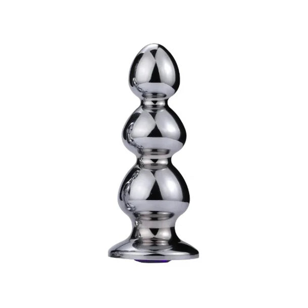 Extreme Anal Triple Bead | XL Stainless Steel Plug