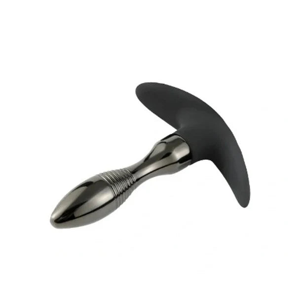 Real Fox Tail Small Tapered Metal Plug