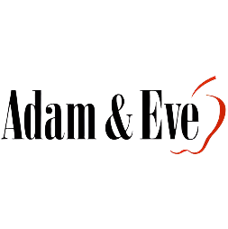 Logo of Adam & Eve on a white background