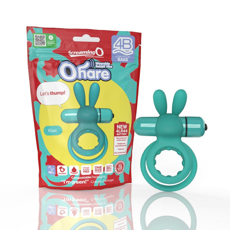 Screaming O 4B Ohare – Vibrating Rabbit Cock Ring with Deep Bass Motor