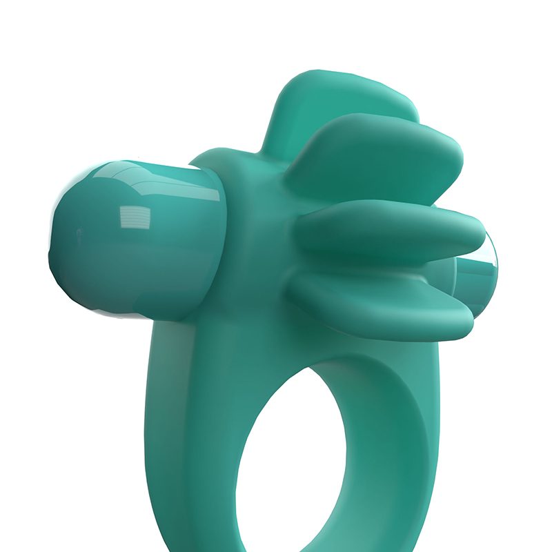 Vibrating cock ring with flexible silicone fins – Screaming O 4B Skooch