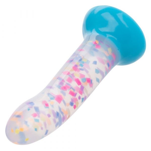 California Exotics Glow Stick Party glow-in-the-dark Liquid Silicone dildo with suction cup