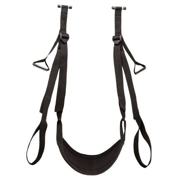 CalExotics Nocturnal Collection Sex Swing – Over-the-Door Adjustable Swing for Couples with Padded Seat and Foot Straps