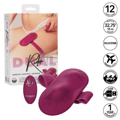 Contoured silicone grinder for external stimulation