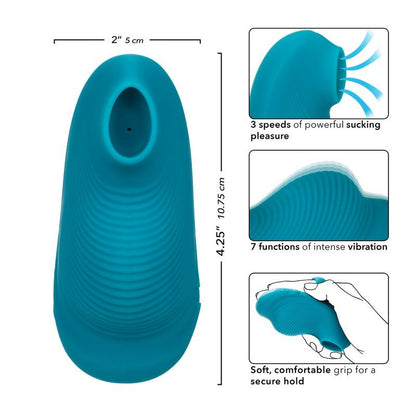 Luxury suction and vibration stimulator for clitoral pleasure