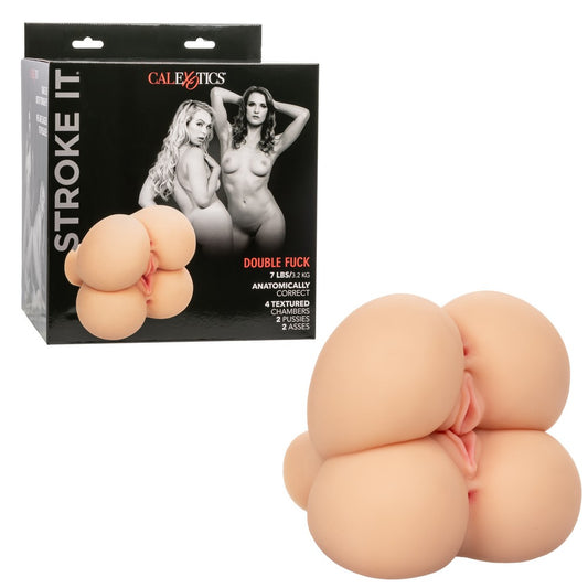 CalExotics Stroke It Double Fuck Ivory 7 lbs