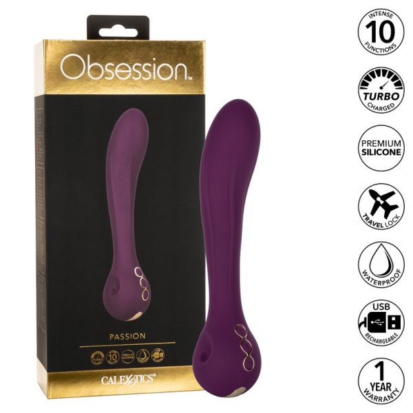 CalExotics Obsession Passion G-Spot Vibrator – Textured Pink Silicone