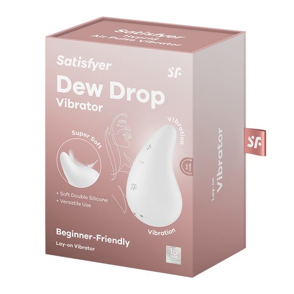 Satisfyer Dew Drop Lay-On Vibrator – Double Silicone Clitoral Stimulator