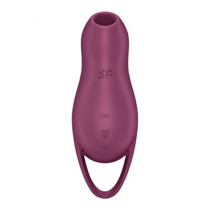 Satisfyer Pocket Pro 1 – Mint travel-sized air pulse and vibration clitoral stimulator with ergonomic ring handle