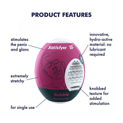 Satisfyer Masturbation Egg 3 Pack – Bubble Packaging