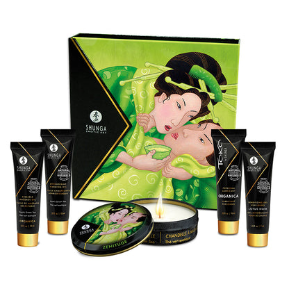 Shunga Geisha’s Secrets Organica Kit – Exotic Green Tea Travel Set
