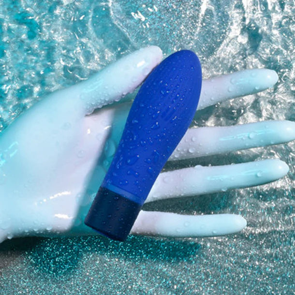 Evolved SELOPA Cobalt Cutie textured bullet vibrator waterproof rechargeable silicone mini vibe