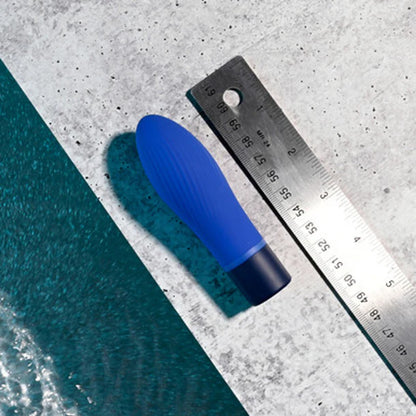 Evolved SELOPA Cobalt Cutie textured bullet vibrator waterproof rechargeable silicone mini vibe