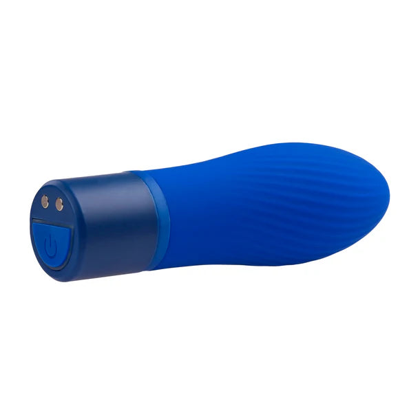 Evolved SELOPA Cobalt Cutie textured bullet vibrator waterproof rechargeable silicone mini vibe