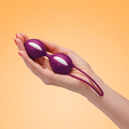 Fun Factory Smartballs Duo Kegel Balls - White/Grape