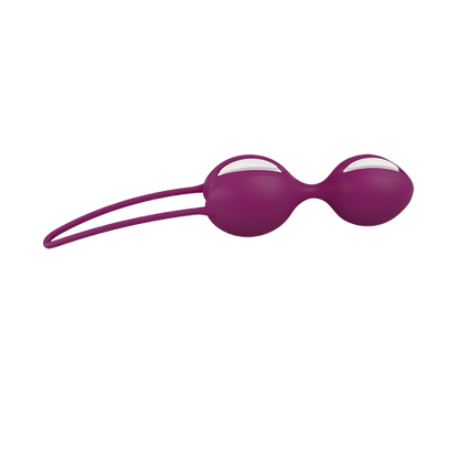 Fun Factory Smartballs Duo Kegel Balls - White/India Red