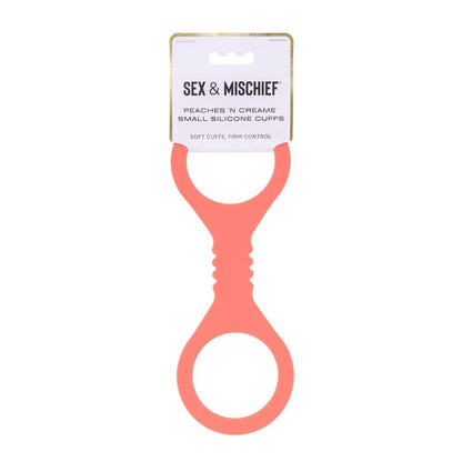 Sportsheets Peaches ’n CreaMe small silicone cuffs with stretch-fit design