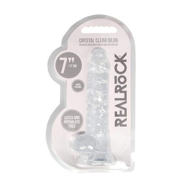Shots RealRock 7″ Realistic Dildo with Balls