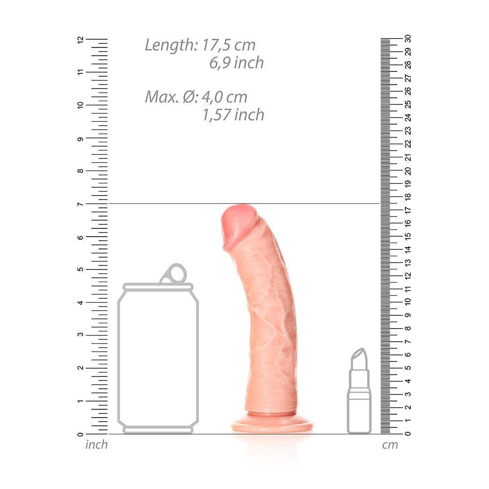 Shots 6″ Curved Cock Beige