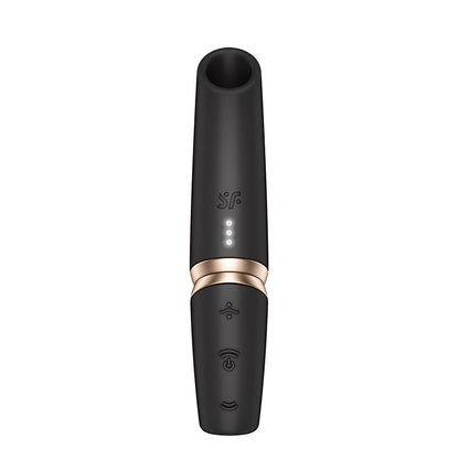 Satisfyer Perfect Kiss compact air pulse clitoral stimulator with silicone body