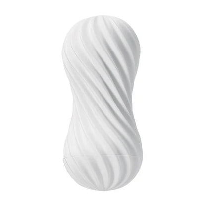TENGA FLEX Male Masturbator with spiral ribbed sleeve and suction control – reusable and easy to clean