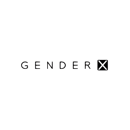 Gender-X logo featuring a bold, inclusive design ideal for modern pleasure products.