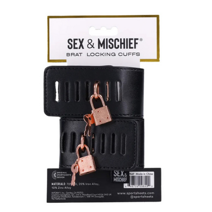 Sportsheets Brat Locking Cuffs