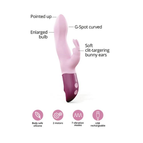 Love To Love Hello Rabbit Vibrator - Baby Pink