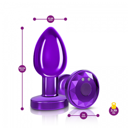 Cheeky Charms R/C Vibrating Metal Plug - Medium