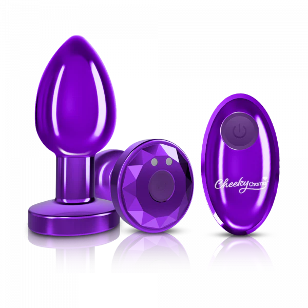Cheeky Charms Vibrating Medium Metal Plug